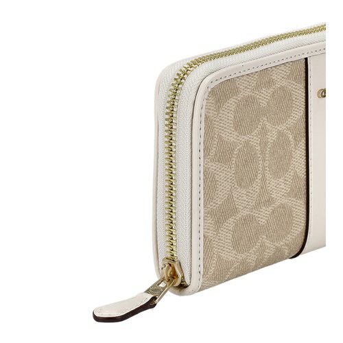 コーチ アウトレット 長財布 レディース シグネチャー ホワイト COACH OUTLET CCQ07 IMXDM サンド/チョーク