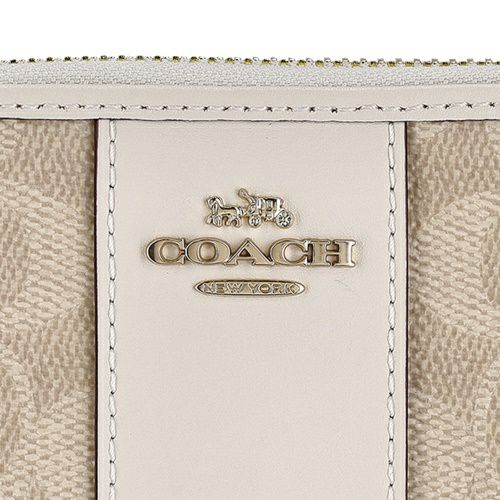 コーチ アウトレット 長財布 レディース シグネチャー ホワイト COACH OUTLET CCQ07 IMXDM サンド/チョーク