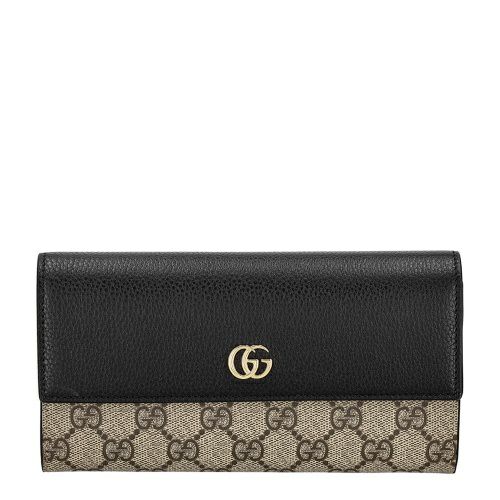 グッチ 財布 レディース GUCCI ダブルG コンチネンタルウォレット 456116 CAO0G 1000 ブラック グッチ 長財布 レディース ダブルG バイカラー コンチネンタル