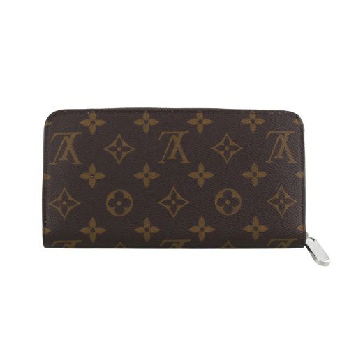 ルイヴィトン 長財布 モノグラム ジッピー・ウォレット ブラウン LOUIS VUITTON M27029 Monogram Silver