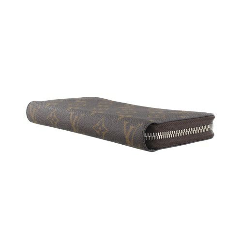 ルイヴィトン 長財布 モノグラム ジッピー・ウォレット ブラウン LOUIS VUITTON M27029 Monogram Silver