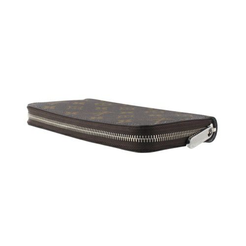 ルイヴィトン 長財布 モノグラム ジッピー・ウォレット ブラウン LOUIS VUITTON M27029 Monogram Silver