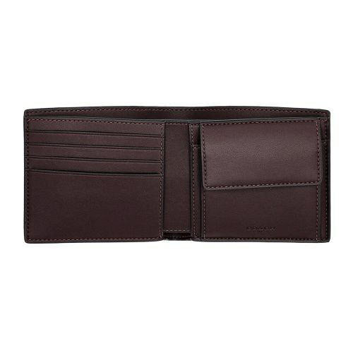 コーチ アウトレット 二つ折り財布 メンズ コイン ウォレット・シグネチャー キャンバス パープル COACH OUTLET CY406 YED