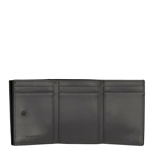 ボッテガヴェネタ 三つ折り財布 メンズ イントレチャート ブラック