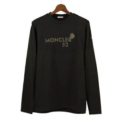 モンクレール ロングスリーブTシャツ メンズ LS T-SHIRT ブラック MONCLER K2091 8D00011 999 BLACK