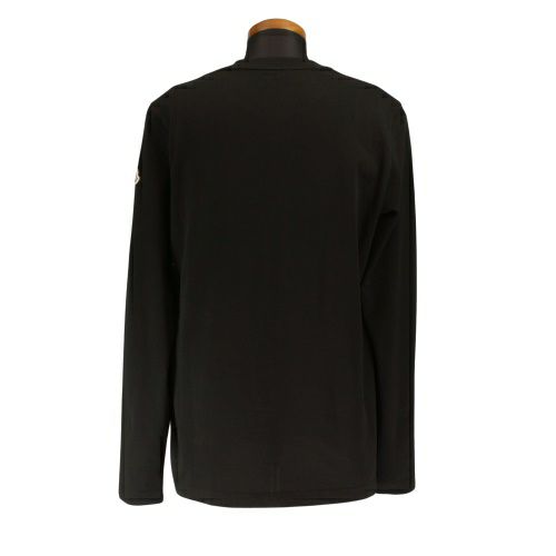 モンクレール ロングスリーブTシャツ メンズ LS T-SHIRT ブラック MONCLER K2091 8D00011 999 BLACK