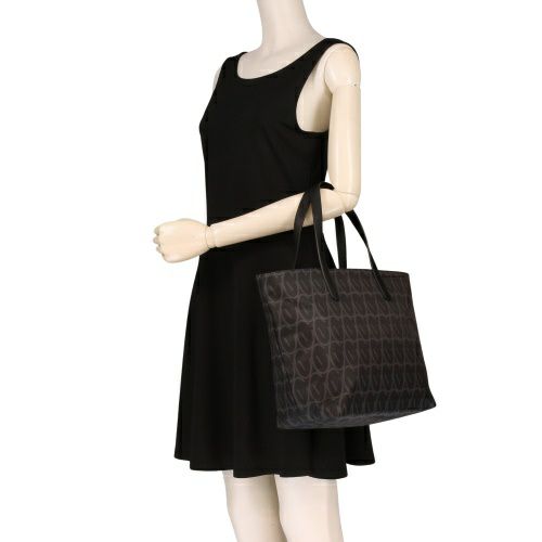 ジャンニ ヴァレンチノ トートバッグ レディース ブラック GIANNI VALENTINO GV108 BLACK