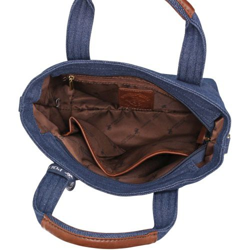 ビバリーヒルズポロクラブ ハンドバッグ レディース ネイビー BEVERLY HILLS POLO CLUB BH1006N DBL/DBL/IV