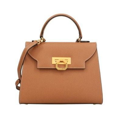 CARBOTTI ブラウン ハンドバッグ　リシア CARBOTTI（カルボッティ） ハンドバッグ LICIA 241 リシア ミディアム