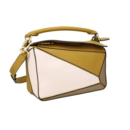 ロエベ ハンドバッグ レディース パズルバッグ スモール LOEWE A510S21X55 4025 OCHRE x SOFT WHITE