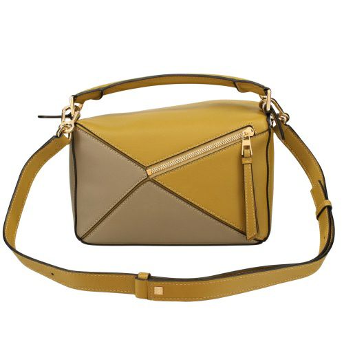 ロエベ ハンドバッグ レディース パズルバッグ スモール LOEWE A510S21X55 4025 OCHRE x SOFT WHITE