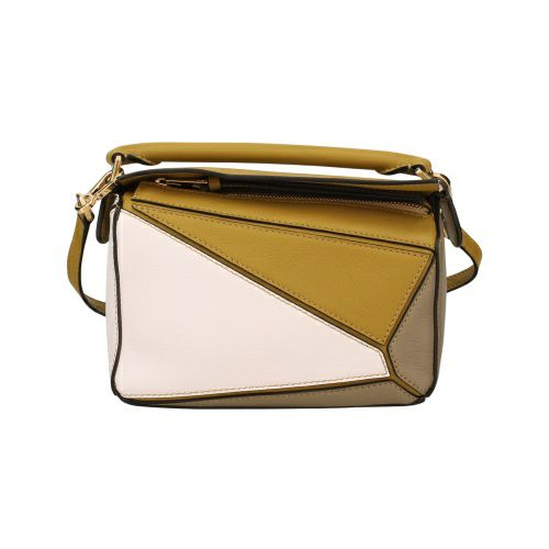 ロエベ ハンドバッグ レディース パズルバッグ スモール LOEWE A510U95X34 4025 OCHRE x SOFT WHITE