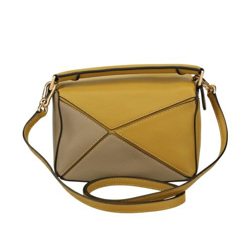 ロエベ ハンドバッグ レディース パズルバッグ スモール LOEWE A510U95X34 4025 OCHRE x SOFT WHITE