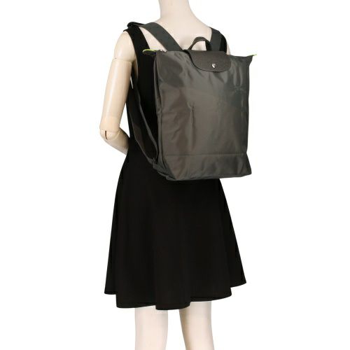 ロンシャン リュックサック レディース LE PLIAGE プリアージュグリーンリュックＭ グレー LONGCHAMP 10284 919 P66 GRAFITE
