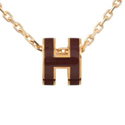 エルメス ネックレス レディース MINI POP H レッド HERMES H147992FO NEW ROUGE H/PGD