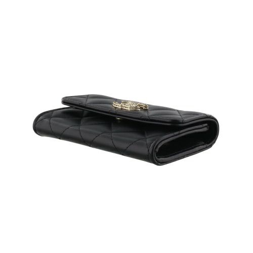 CHANEL カードケース Classic zipped card holder - Grained shiny calfskin & gold-tone