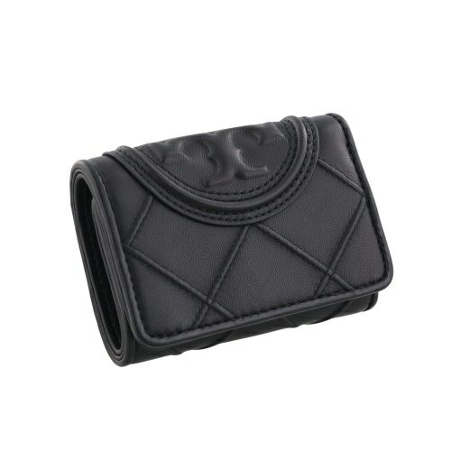 トリーバーチ 三つ折り財布 レディース ブラック TORY BURCH 156558 001 BLACK