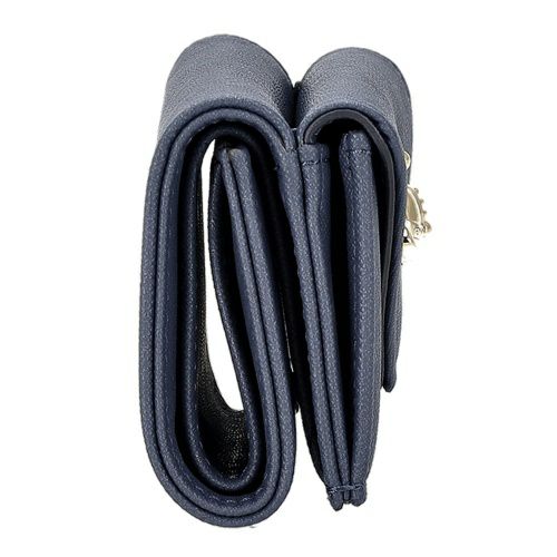 ヴィヴィアンウエストウッド 三つ折り財布 レディース SAFFIANO PLAIN ブルー Vivienne Westwood 5115002EW S0021 K408 DENIM BLUE