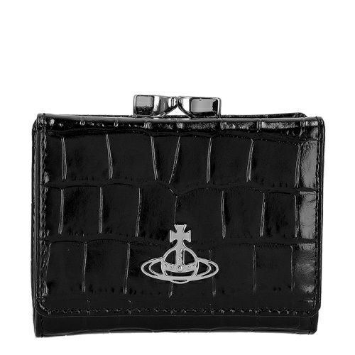 ヴィヴィアンウエストウッド 三つ折り財布 レディース EMBOSS CROC LEATHER ブラック Vivienne Westwood 5115002NW L0098 N401 BLACK
