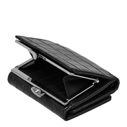 ヴィヴィアンウエストウッド 三つ折り財布 レディース EMBOSS CROC LEATHER ブラック Vivienne Westwood 5115002NW L0098 N401 BLACK