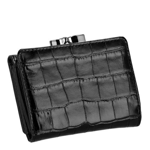 ヴィヴィアンウエストウッド 三つ折り財布 レディース EMBOSS CROC LEATHER ブラック Vivienne Westwood 5115002NW L0098 N401 BLACK