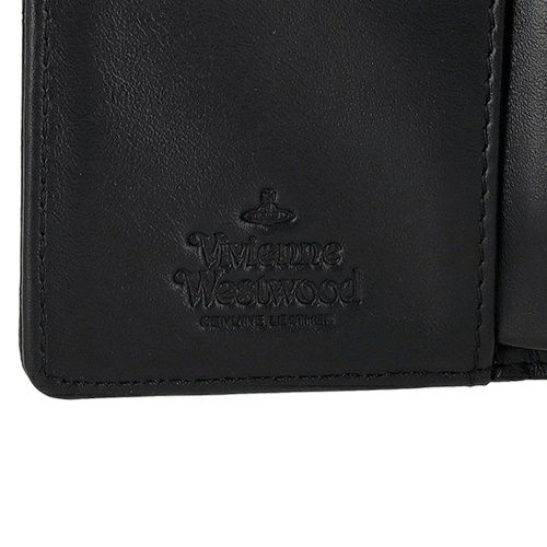 ヴィヴィアンウエストウッド 三つ折り財布 レディース EMBOSS CROC LEATHER ブラック Vivienne Westwood 5115002NW L0098 N401 BLACK