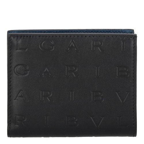 ブルガリ 二つ折り財布 メンズ Bulgari Logo Infinitum ブラック BVLGARI 291749 BLACK