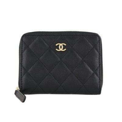 シャネル 二つ折り財布 レディース ブラック CHANEL AP4652 B10583