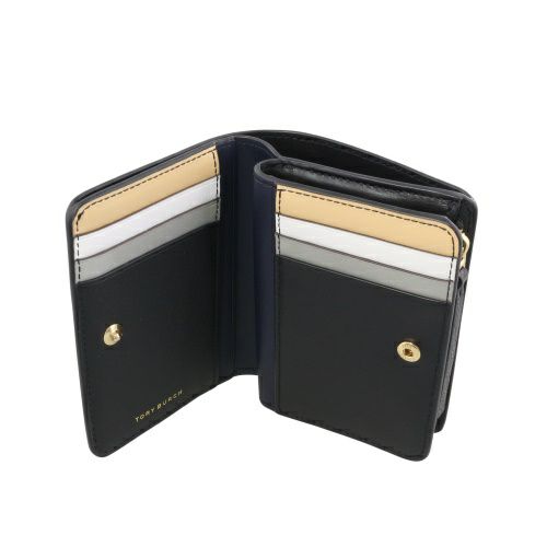トリーバーチ 二つ折り財布 レディース ロビンソン ブラック TORY BURCH 170348 001 BLACK