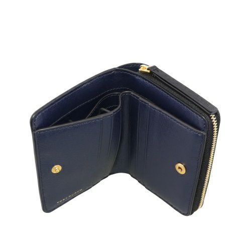 トリーバーチ 二つ折り財布 レディース ロビンソン ブラック TORY BURCH 88731 001 BLACK