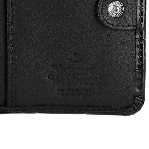 ヴィヴィアンウエストウッド 二つ折り財布 レディース EMBOSS CROC LEATHER ブラック Vivienne Westwood 5115002YW L0098 N401 BLACK