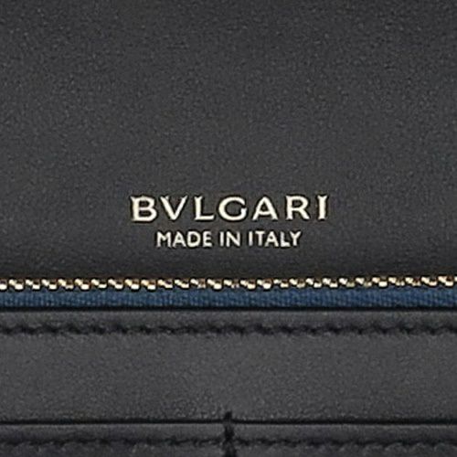 ブルガリ 長財布 メンズ Bulgari Logo Infinitum ブラック BVLGARI