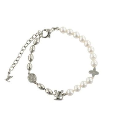 LOUIS VUITTON ブレスレット　レディース　シルバー LOUIS VUITTON(ルイヴィトン) LV ダンディ パール ブレスレット