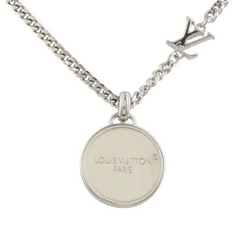 ルイヴィトン ペンダント・ダミエ ステープル シルバー LOUIS VUITTON
