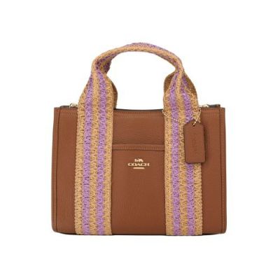 コーチ トートバッグ レディース ストロー トート ブラウン COACH