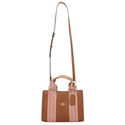 コーチ アウトレット ハンドバッグ レディース ストロー ウェビング スミス トート バッグ 24 ブラウン COACH OUTLET CBG91 IMR0 IMR