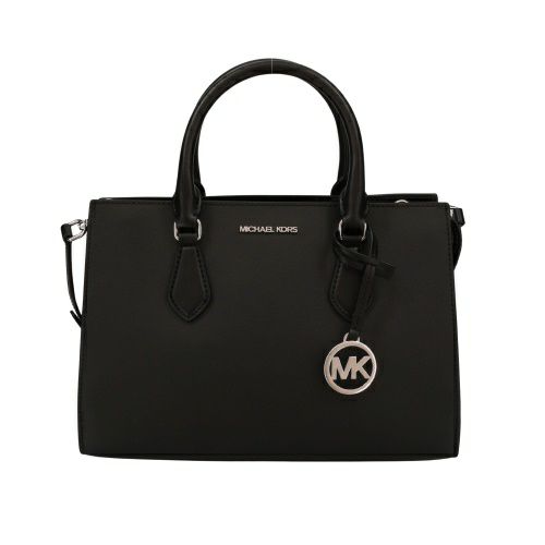 マイケルコース ハンドバッグ レディース SHEILA フォー サフィアーノ レザー センタージップ サッチェル ミディアム ブラック MICHAEL KORS 35S3S6HS2L BLACK