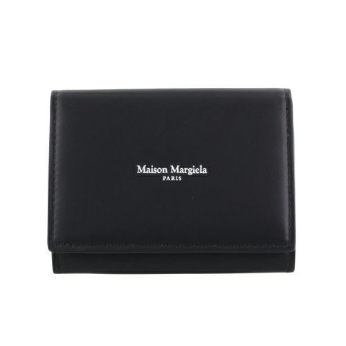 メゾンマルジェラ 二つ折り財布 レディース ブラック Maison Margiela SA2UI0014P8729 H1145 BLAECK/SILVER