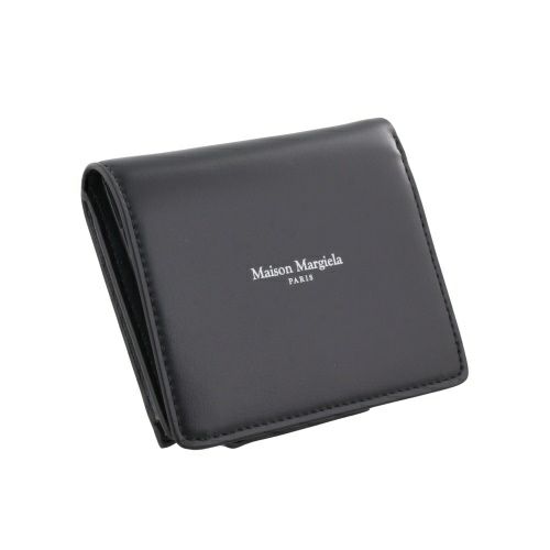 メゾンマルジェラ 二つ折り財布 レディース ブラック Maison Margiela SA2UI0017P8729 H1145 BLAECK/SILVER