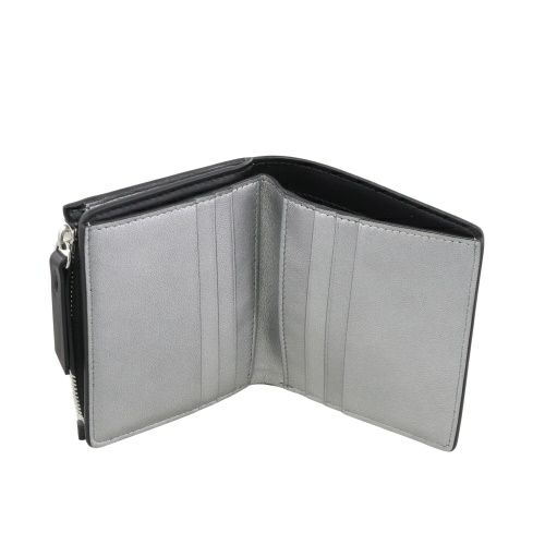 メゾンマルジェラ 二つ折り財布 レディース ブラック Maison Margiela SA2UI0017P8729 H1145 BLAECK/SILVER