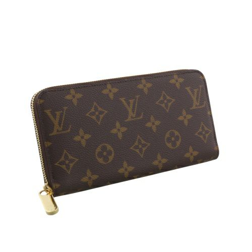ルイヴィトン 長財布 モノグラム ジッピー・ウォレット ブラウン LOUIS VUITTON M27030 Monogram Iced Gold