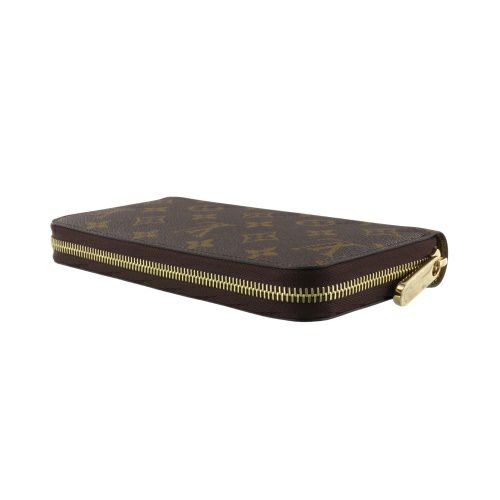 ルイヴィトン 長財布 モノグラム ジッピー・ウォレット ブラウン LOUIS VUITTON M27030 Monogram Iced Gold