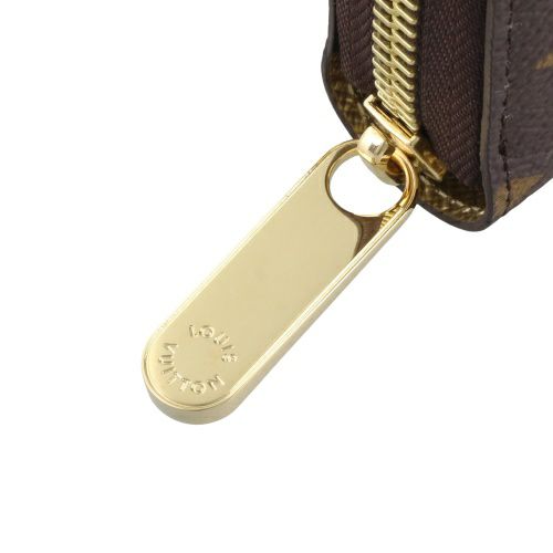 ルイヴィトン 長財布 モノグラム ジッピー・ウォレット ブラウン LOUIS VUITTON M27030 Monogram Iced Gold