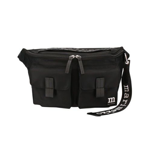 マリメッコ ボディバッグ レディース SLING BAG M SOLID ブラック marimekko 94618 009 BLACK