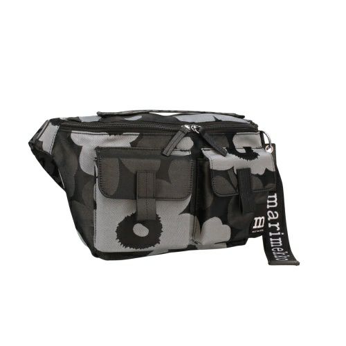 マリメッコ ボディバッグ レディース SLING BAG M UNIKKO ウニッコ ブラック marimekko 94810 990 Grey/Dark Grey/Black