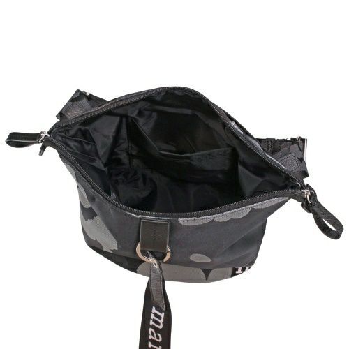 マリメッコ ショルダーバッグ レディース CARRY ALL UNIKKO ブラック marimekko 94634 990 Grey/Dark Grey/Black