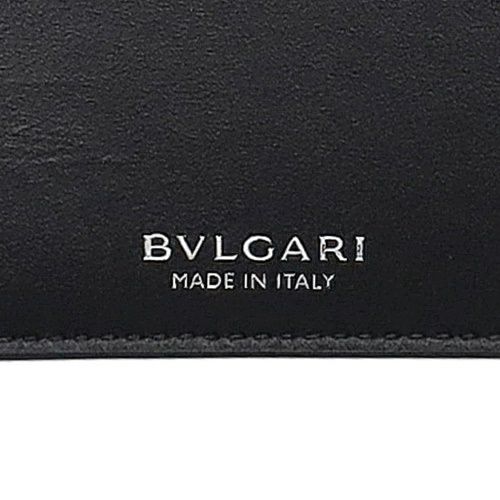 ブルガリ 二つ折り財布 メンズ Bulgari Logo Infinitum ブラック BVLGARI 292714 BLACK