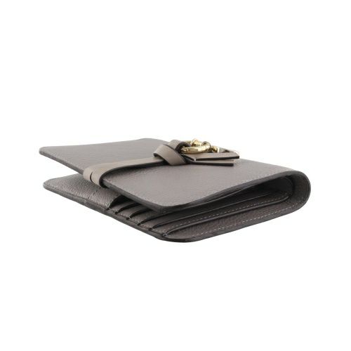 Chloé Cashmere Grey 二つ折り財布 クロエ 二つ折り財布 レディース ALPHABET COMPACT WALLET グレー