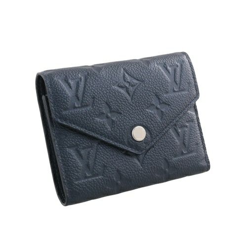 ルイヴィトン 三つ折り財布 モノグラム アンプラント ポルトフォイユ・ヴィクトリーヌ ブルー LOUIS VUITTON M26472 シマリーインク