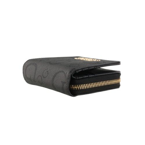 ゲス 二つ折り財布 レディース OAK PARK / MINI ZIP AROUND ブラック GUESS JG823841 COAL